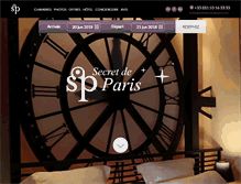 Tablet Screenshot of hotel-design-secret-de-paris.com